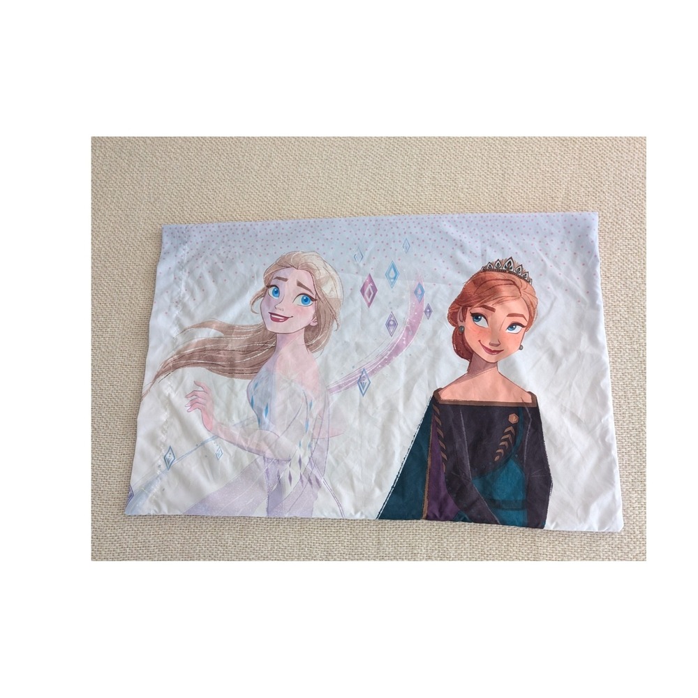 Disney Frozen 2 Elsa Anna‎ Seek The Truth Standard Pillowcase Franco Mfg Blue